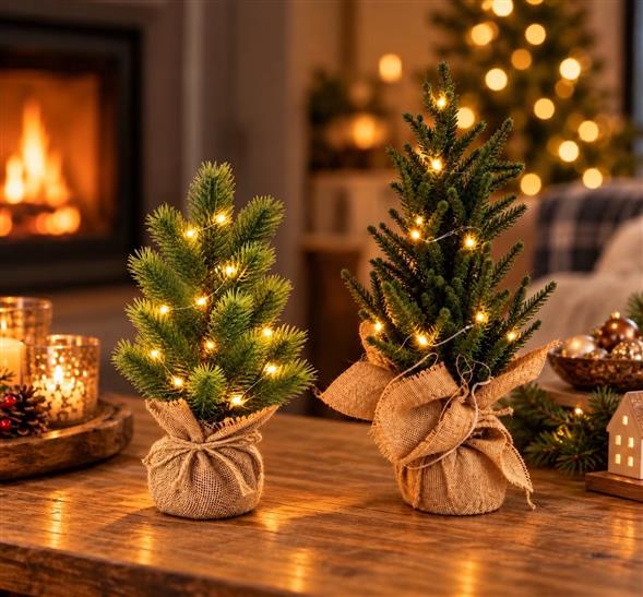 Juletræ med LED-lys