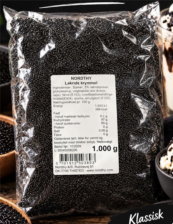 Lakrids krymmel 1000 gram