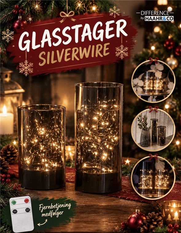 Glasstage med led wire
