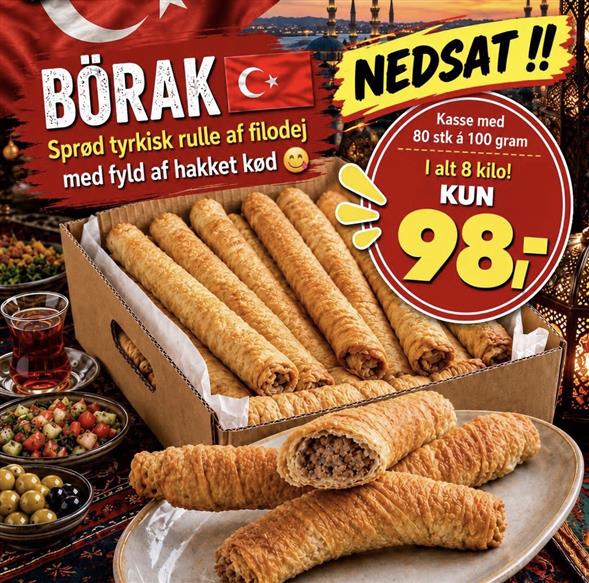 Börek oksekød 8 kilo
