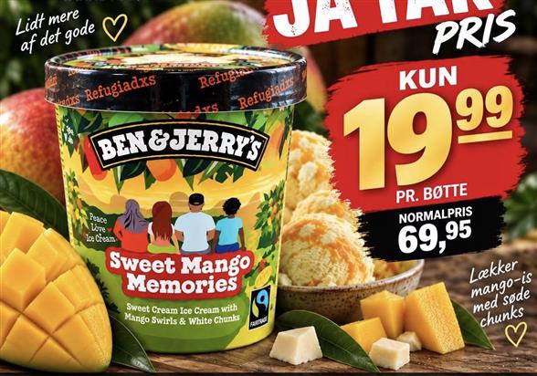 Ben & Jerry is Sweet mango Memories