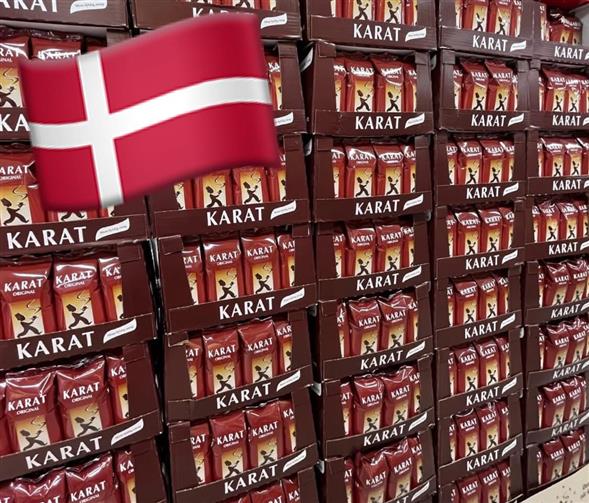 Rød karat kaffe