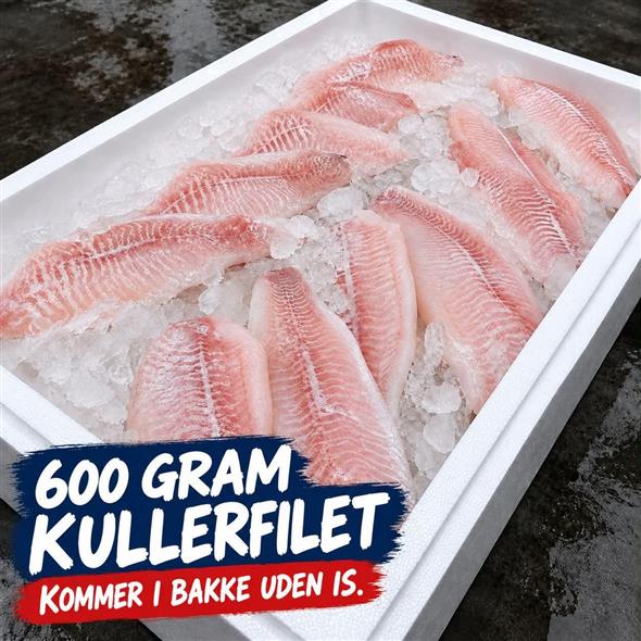 Fersk kullerfilet 600 gram