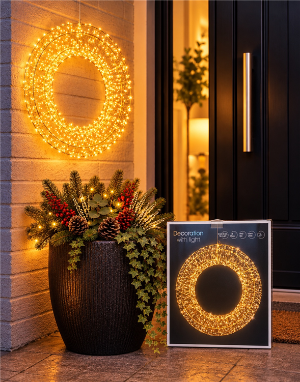 Lyskrans med 1440 LED Lys